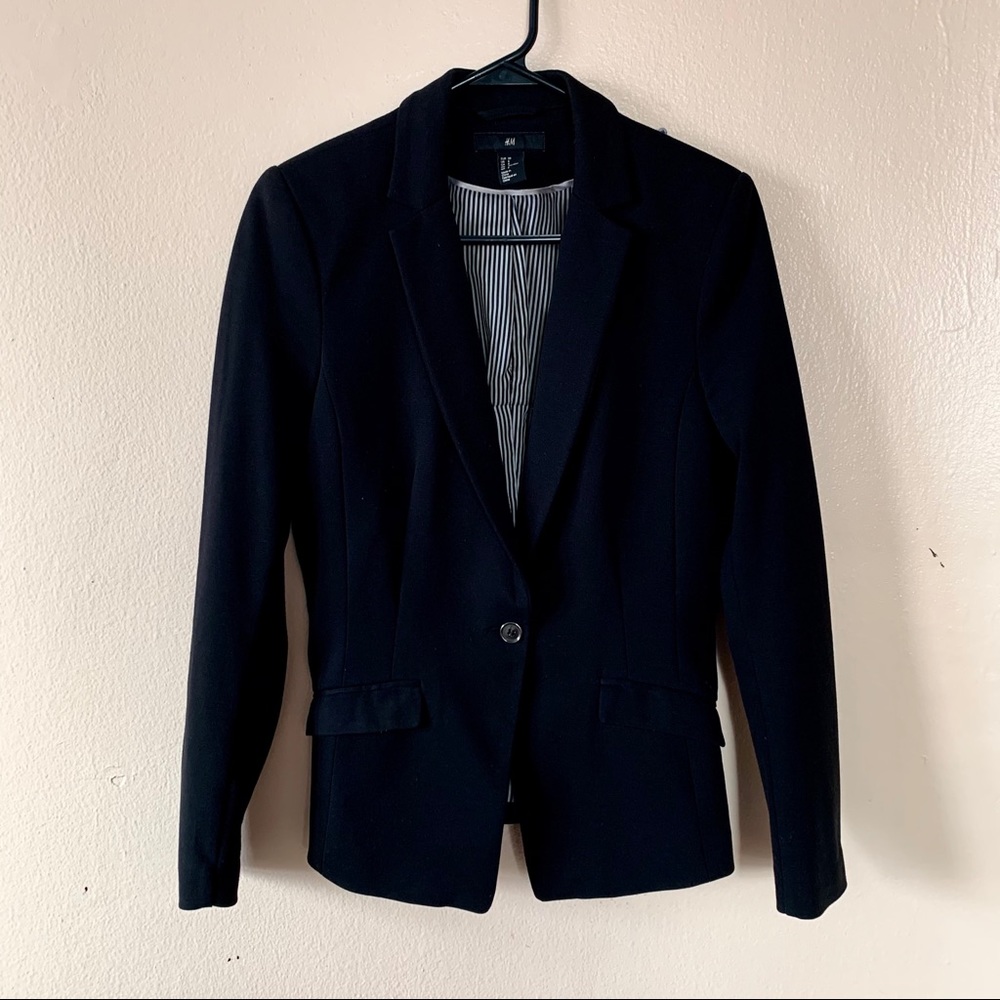 Divided Black V Blazer Jacket by H&M